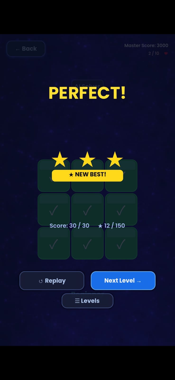 Think & Flip completed Beginner puzzle