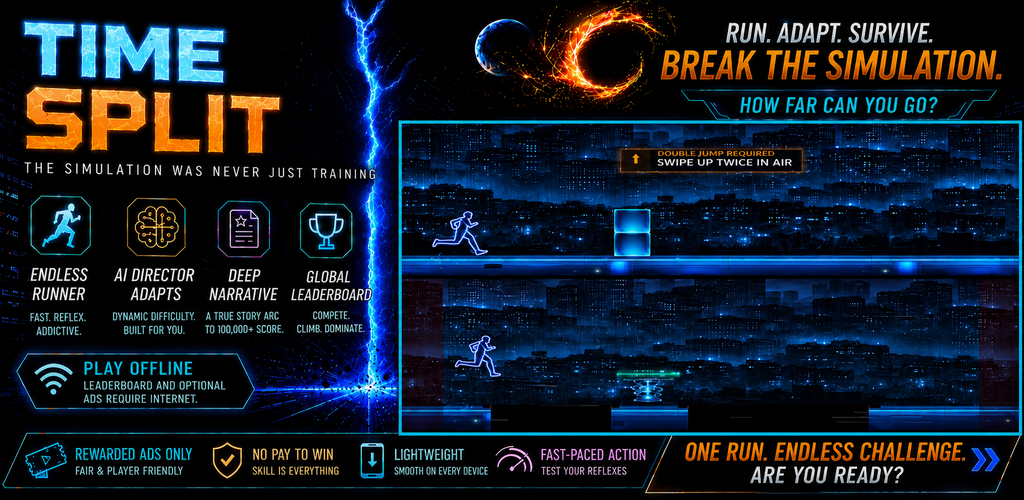 TimeSplit — Endless Runner